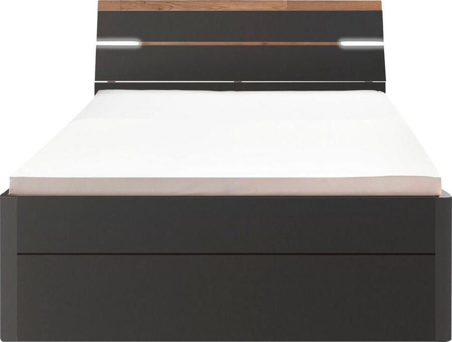 Schlafkontor Ledikant met bergruimte Mars inclusief 2 laden en ledverlichting