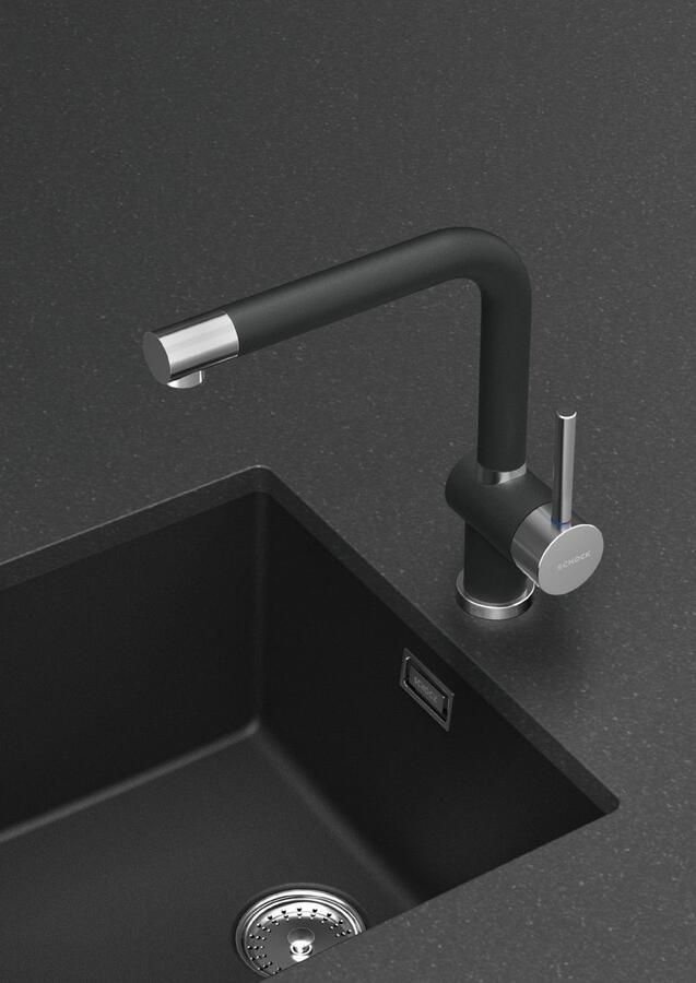 Schock Keukenkraan Piega Hogedruk vaste uitloop temperatuurbegrenzer zwenkbereik 360°