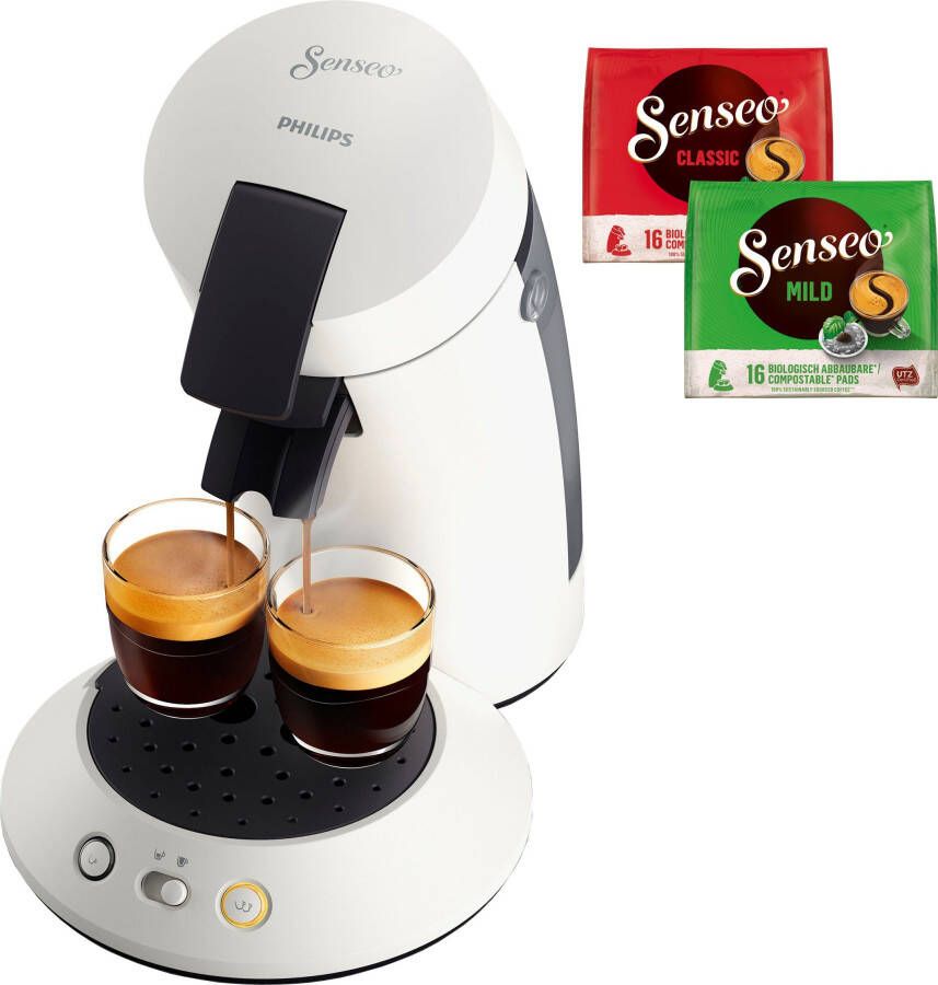 Senseo Koffiepadautomaat Original Plus CSA210 10 incl. gratis toebehoren ter waarde van 5 vap