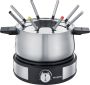 Severin FO 2471 Crepe Maker Fondueset combi Elektrisch RVS Zwart - Thumbnail 3