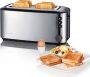 Severin Toaster AT 2509 hoogwaardige warmte-isolerende en dubbelwandige edelstalenbehuizing met opzethouder voor broodjes ruimte voor maximaal 4 plakken brood - Thumbnail 2