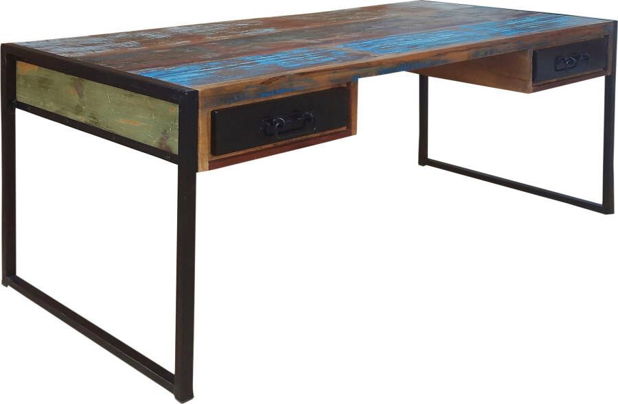 Leen Bakker Bureau Lucas multikleur 76x145x70 cm