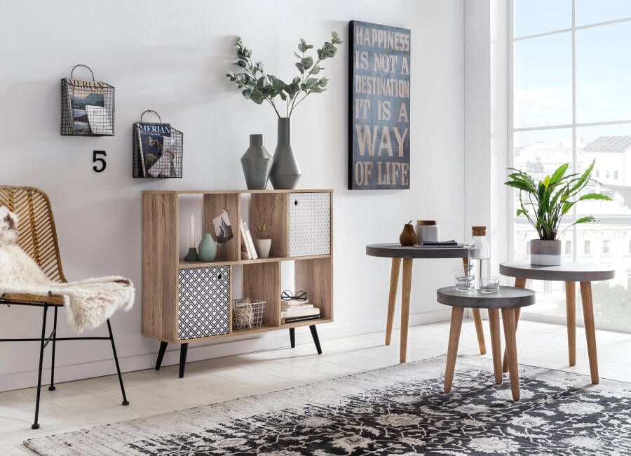 SIT Dressoir Mailbox met decor-oppervlakken in scandi look shabby chic vintage