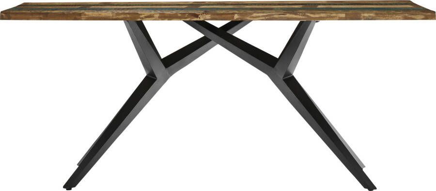 Artistiq Living Artistiq Eettafel Lakiesha Gerecycled hout 240 x 100cm Zwart onderstel Bruin