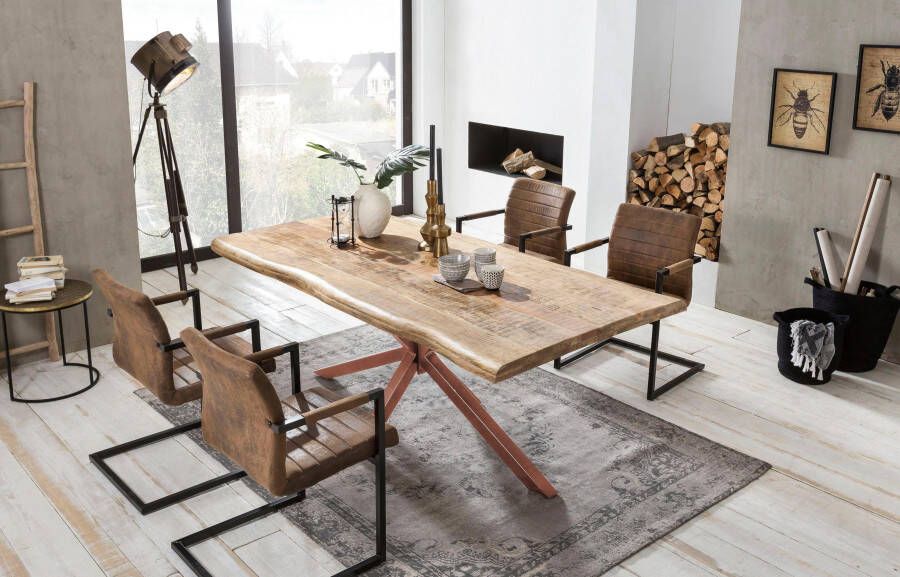 Artistiq Living Artistiq Boomstam Eettafel Rochelle Mangohout 240 x 100cm Bruin