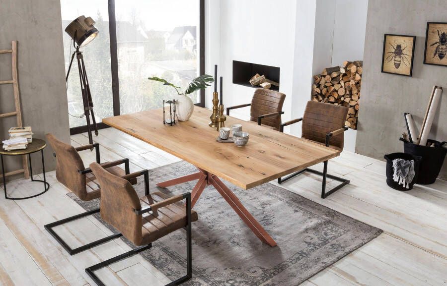 Artistiq Living Artistiq Eettafel Dashawn Eikenhout 240 x 100cm Bruin