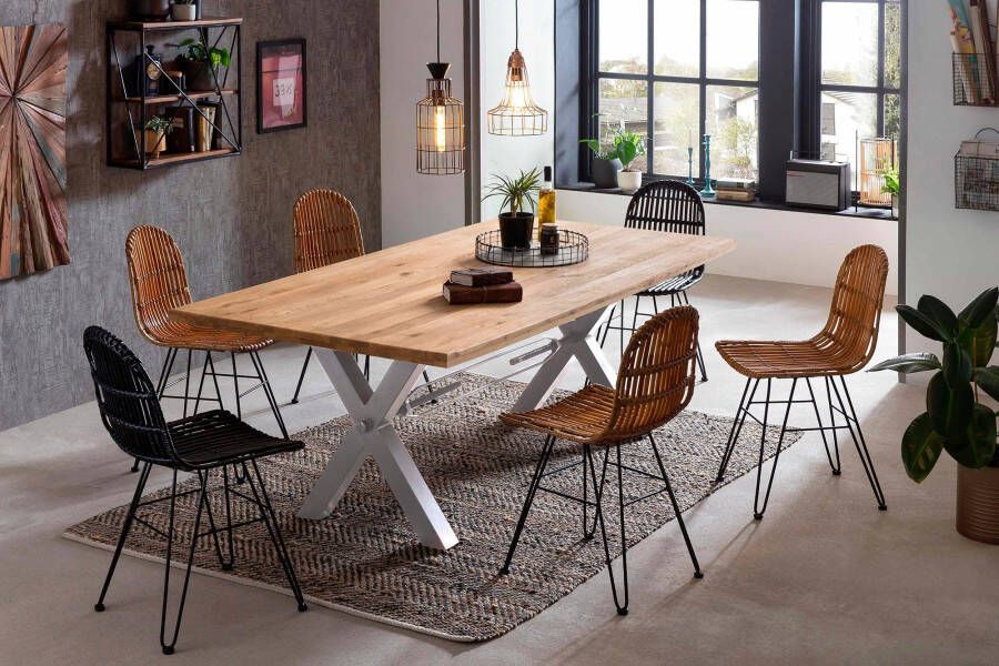 Artistiq Living Artistiq Eettafel Avani Eikenhout 240 x 100cm Zilver