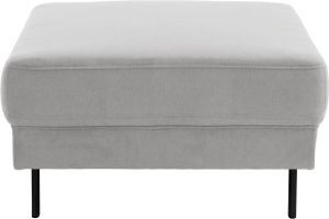 Sit&more Hocker ALAMO met binnenvering en matte zwarte metalen poten