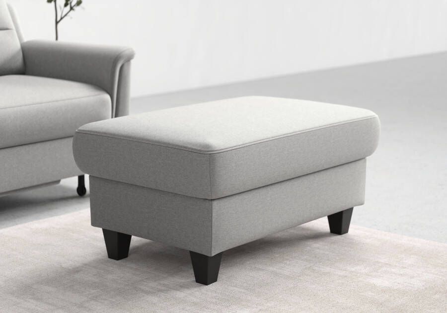 Sit&more Hocker met bergruimte Farö met bergruimte en binnenvering en wengékleurige poten