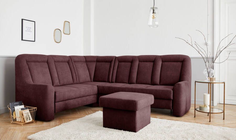 Sit&more Hoekbank MELISSA klassieke meubelcollectie slaapfunctie naar keuze en lade