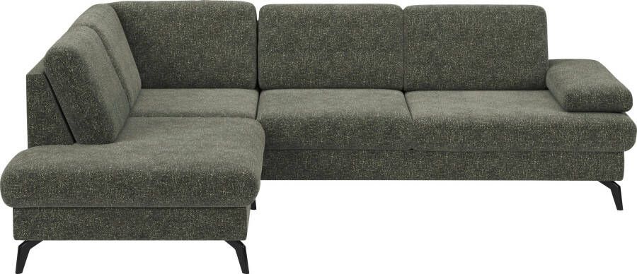 Sit&more Hoekbank MORRIS optioneel met slaapfunctie en bedbox en verstelling armleuning
