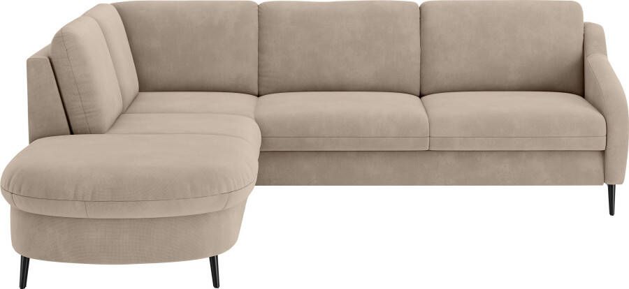 Sit&more Hoekbank Soul L-vorm optioneel met bedfunctie en bedlade of lade