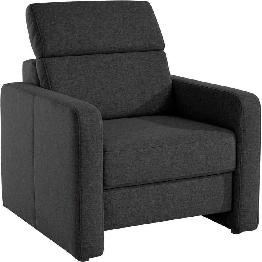 Sit&more Fauteuil Bologna met binnenvering met verstelbare hoofdsteun