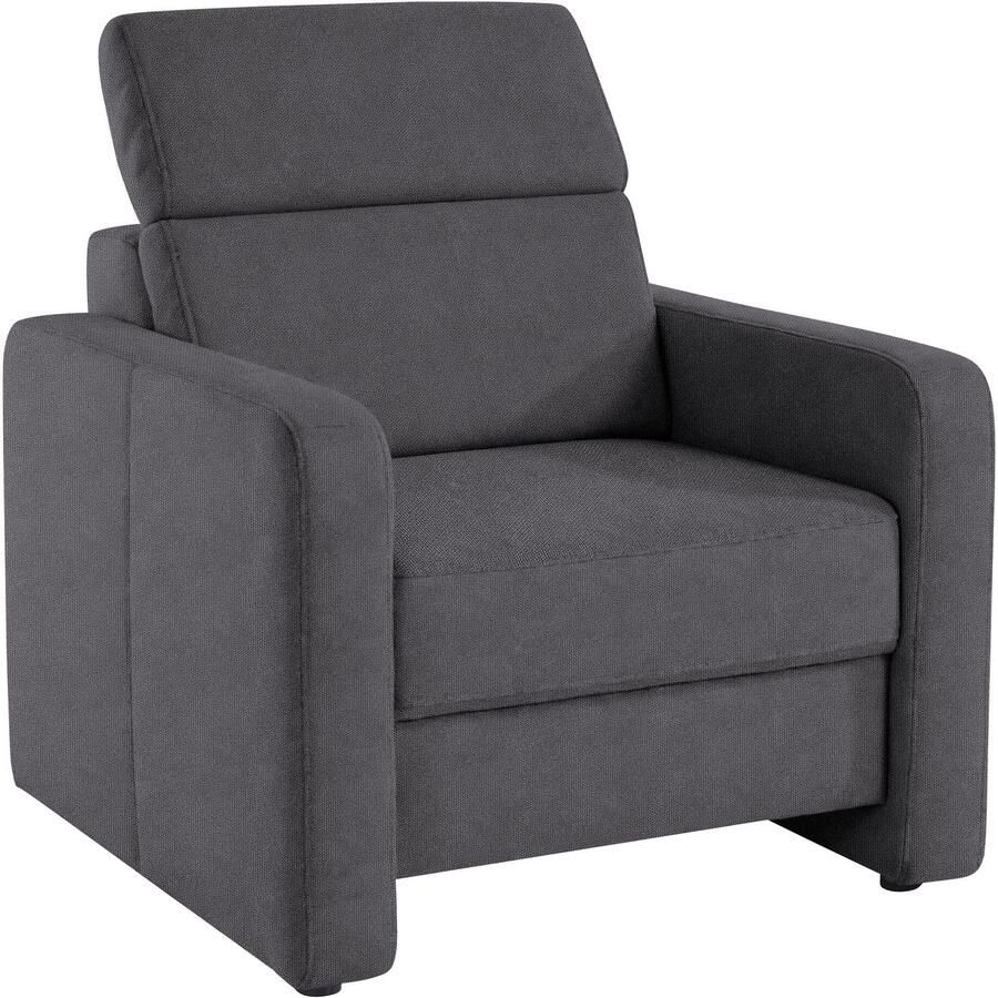 Sit&more Fauteuil Bologna met binnenvering met verstelbare hoofdsteun