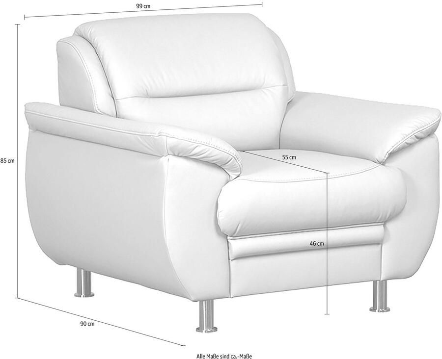 Sit&more Fauteuil Mailand B: 99 cm naar wens te combineren