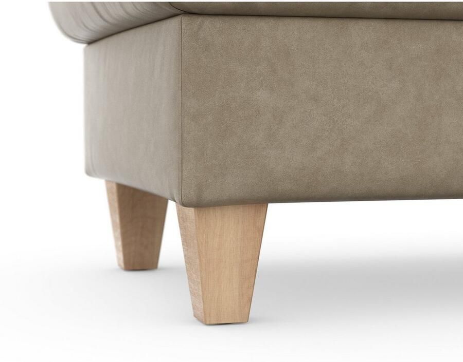 Sit&more Hocker met bergruimte Farö met bergruimte en binnenvering en naturelkleurige poten