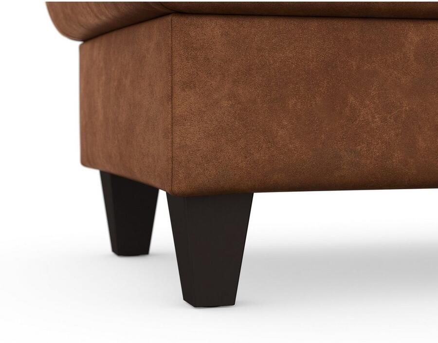 Sit&more Hocker met bergruimte Farö met bergruimte en binnenvering en wengékleurige poten