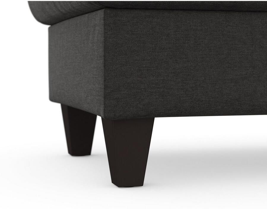 Sit&more Hocker met bergruimte Farö met bergruimte en binnenvering en wengékleurige poten