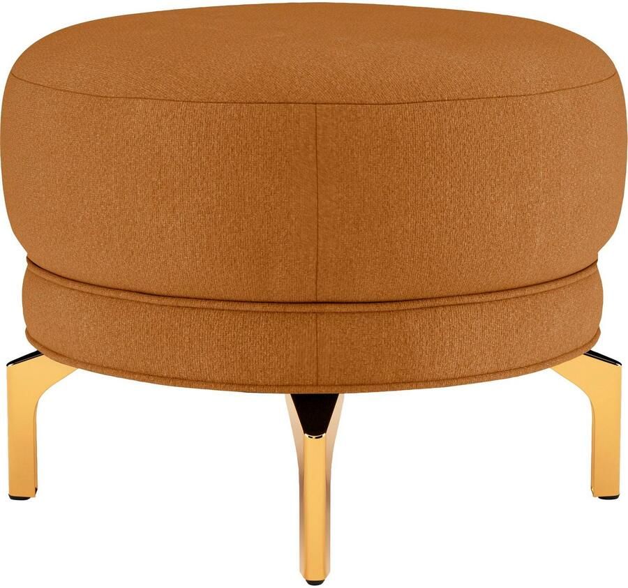 Sit&more Hocker Orient 3 goudkleurige metalen poten