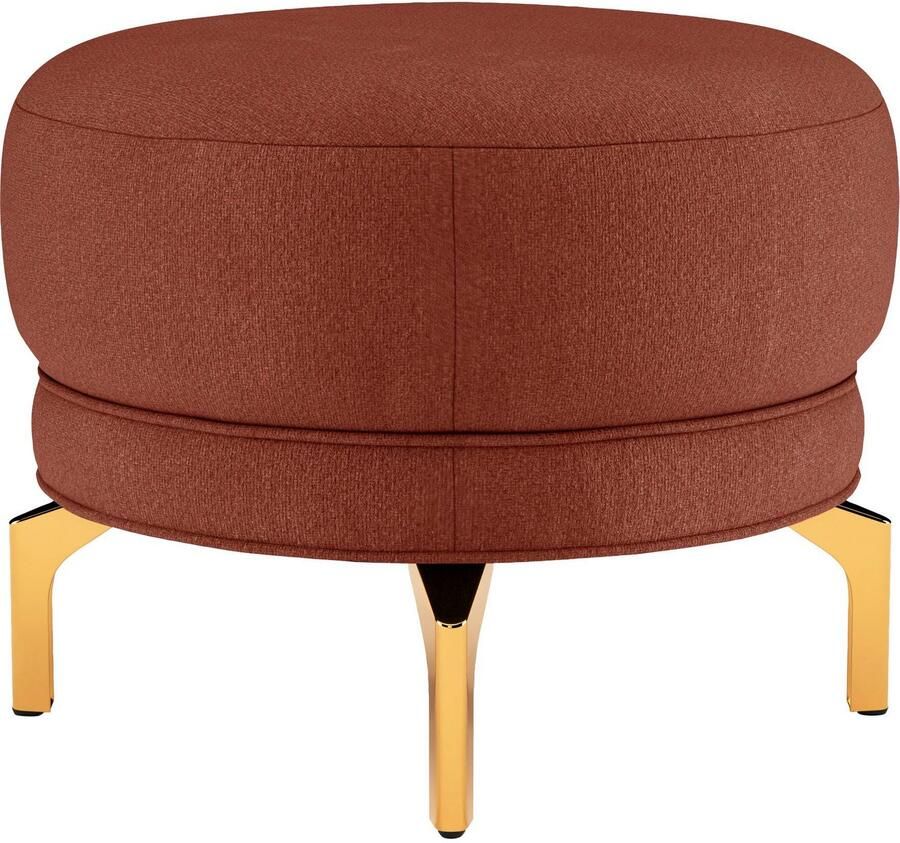 Sit&more Hocker Orient 3 goudkleurige metalen poten