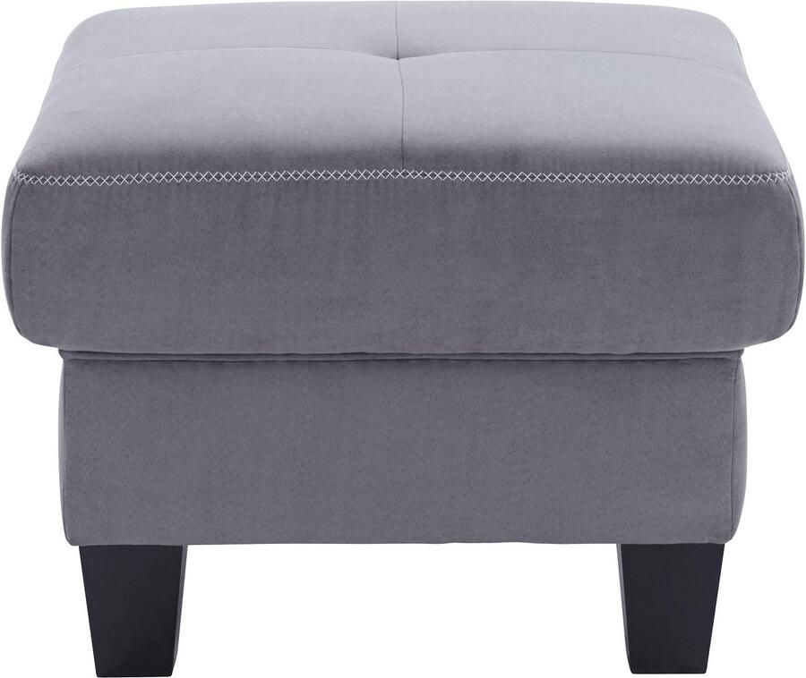 Places of Style Hocker Varese Kruisnaad in beige