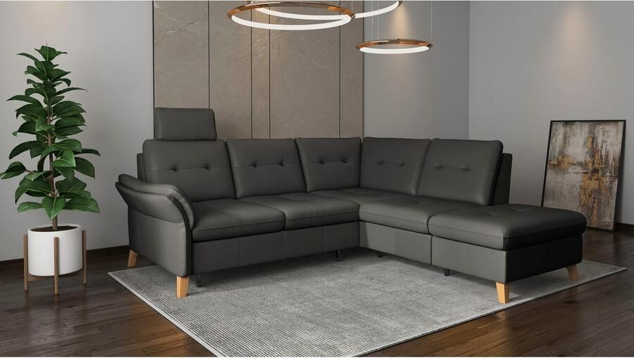 Sit&more Hoekbank Göteborg inclusief zitdiepteverstelling optioneel met bedfunctie & bedlade