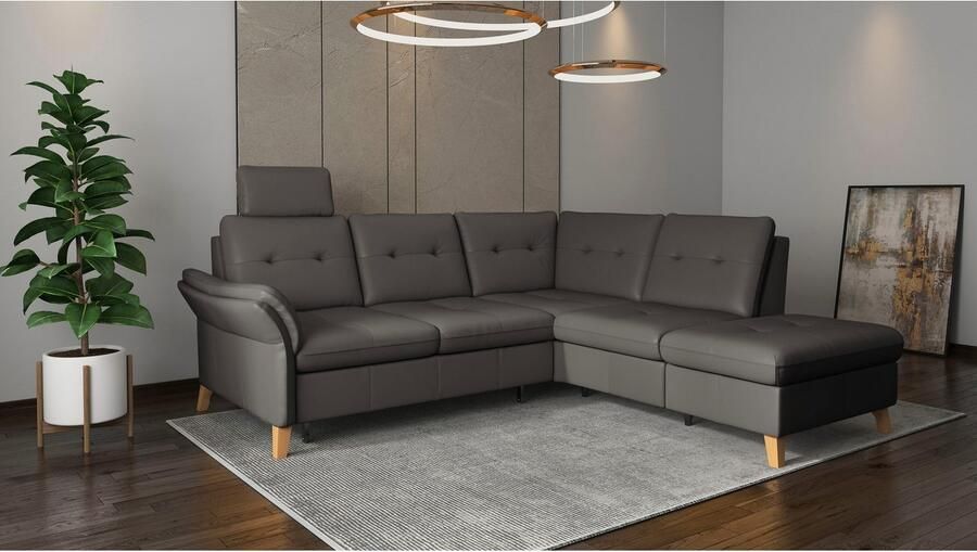 Sit&more Hoekbank Göteborg inclusief zitdiepteverstelling optioneel met bedfunctie & bedlade