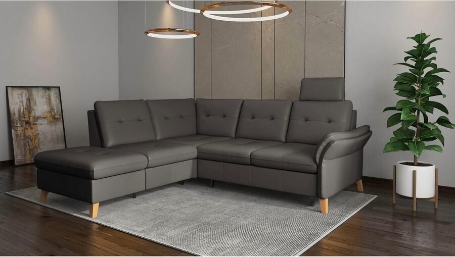 Sit&more Hoekbank Göteborg inclusief zitdiepteverstelling optioneel met bedfunctie & bedlade