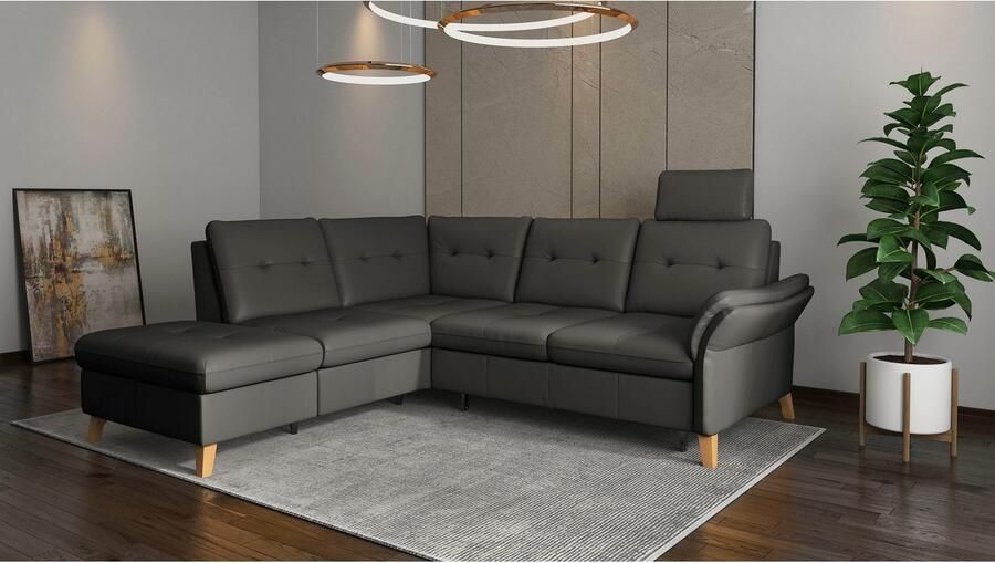 Sit&more Hoekbank Göteborg inclusief zitdiepteverstelling optioneel met bedfunctie & bedlade