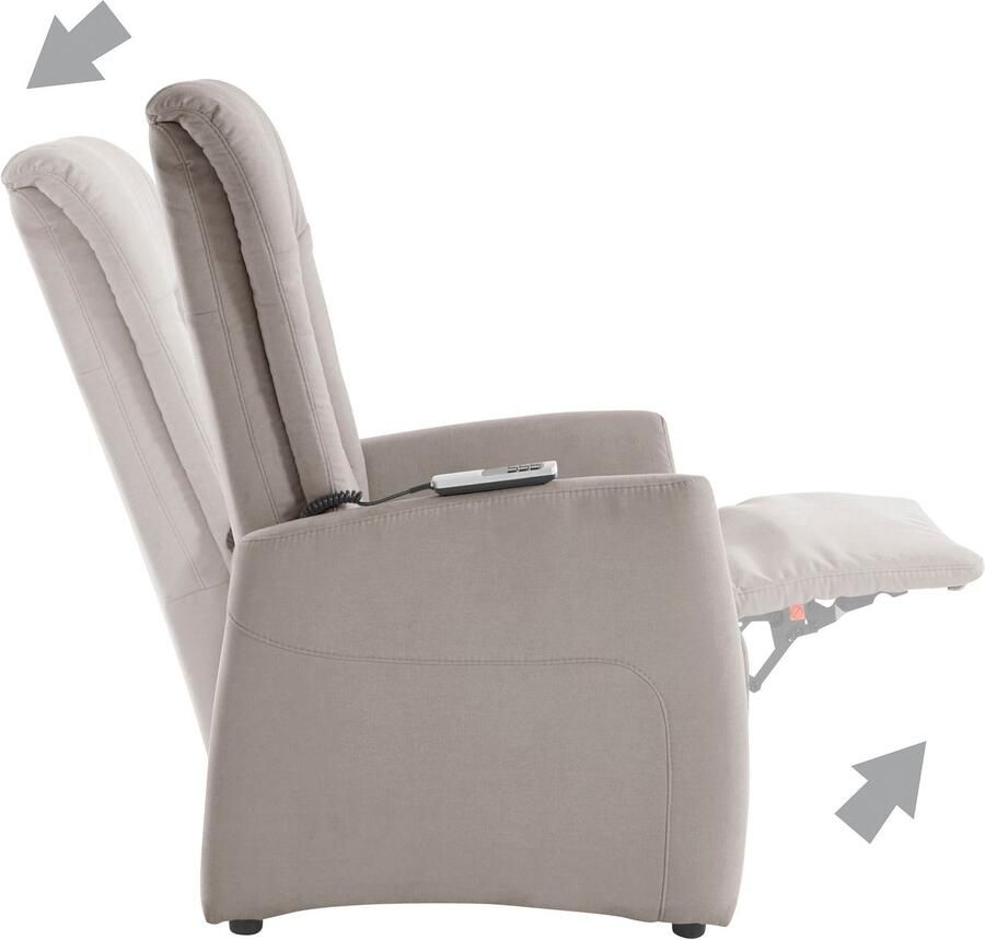 Sit&more Relaxfauteuil MELISSA naar keuze elektrisch of handmatig verstelbaar optioneel opstahulp