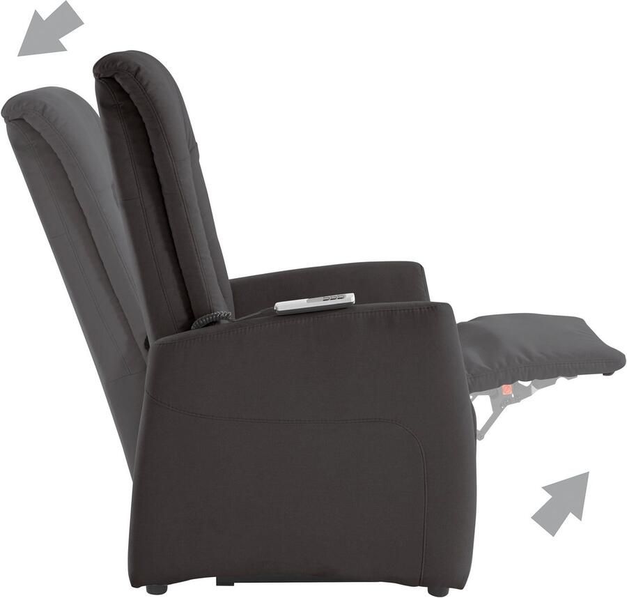 Sit&more Relaxfauteuil MELISSA naar keuze elektrisch of handmatig verstelbaar optioneel opstahulp