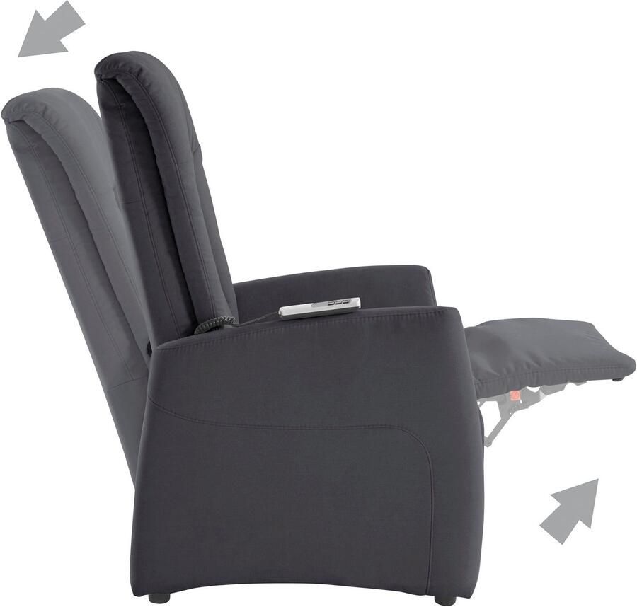 Sit&more Relaxfauteuil MELISSA naar keuze elektrisch of handmatig verstelbaar optioneel opstahulp