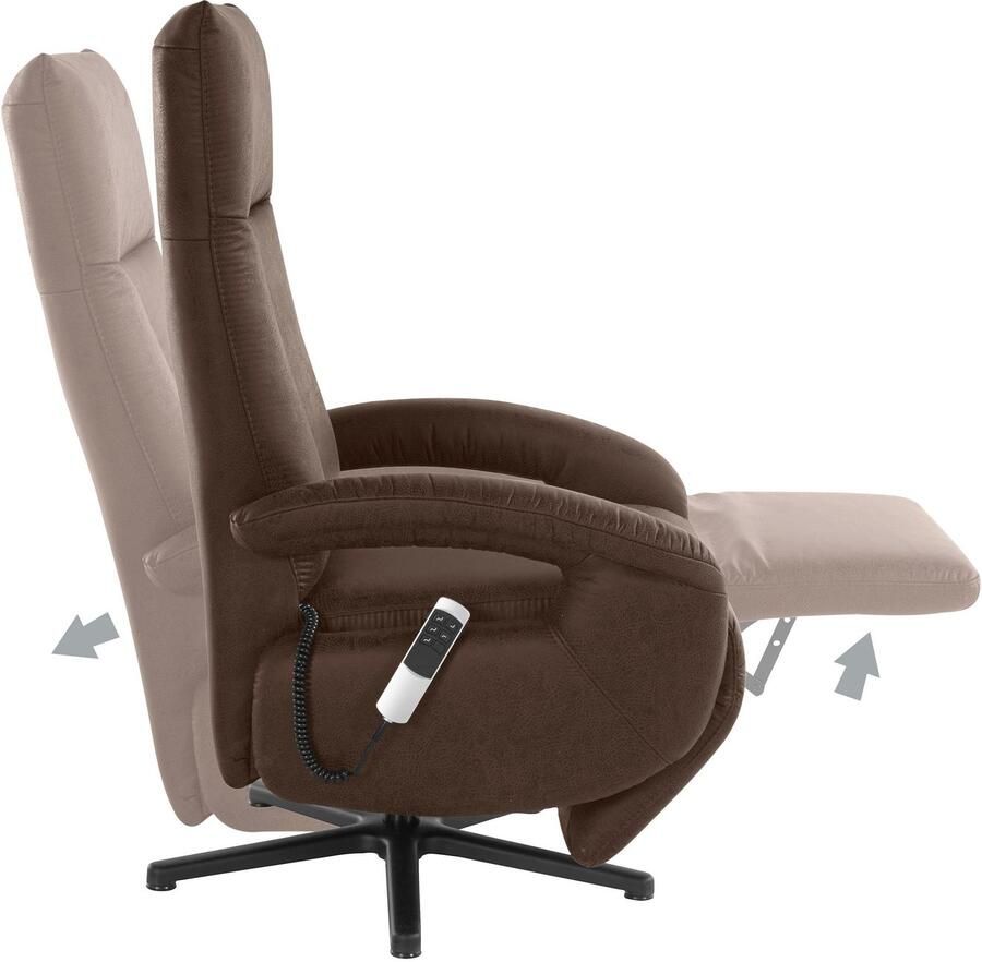 Sit&more Relaxfauteuil Tycoon naar keuze handmatig met twee motoren of met accu of met 2 motoren