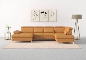Sit&more Zithoek Cabrio Zitdiepteverstelling en binnenvering telkens inclusief 3 lendenkussens