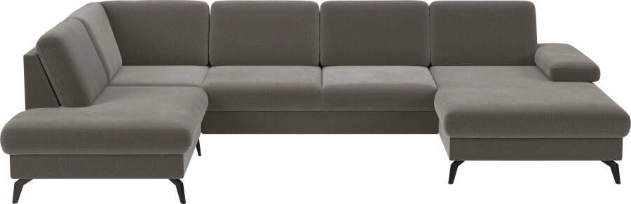 Sit&more Zithoek Morris U-vorm incl. zitdiepteverstelling keuze uit armleuningverstelling bedfunctie & bedlade