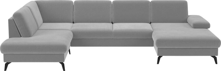 Sit&more Zithoek Morris U-vorm incl. zitdiepteverstelling keuze uit armleuningverstelling bedfunctie & bedlade