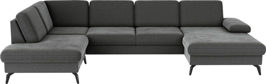 Sit&more Zithoek Morris U-vorm incl. zitdiepteverstelling keuze uit armleuningverstelling bedfunctie & bedlade