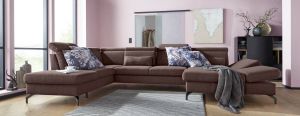 Sit&more Zithoek Poothoogte 12 cm inclusief verstelbare zitdiepte armleuningen en hoofdeind