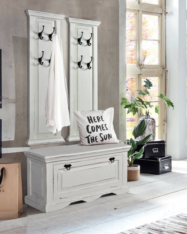 SIT Halmeubelset Toledo in shabby chic stijl 3-delig (3-delig)