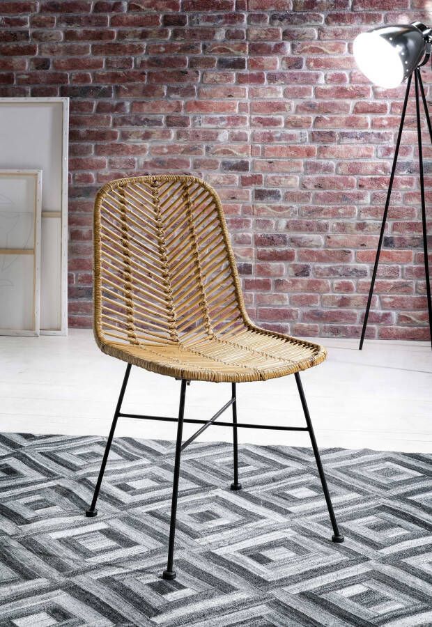 SIT Rotanstoel Rotan vintage Shabby chic vintage (set 2 stuks)