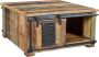 SIT Salontafel JUPITER van gerecycled gebruikt hout met schuifdeuren shabby chic vintage - Thumbnail 1