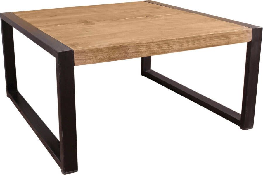 SIT Salontafel Live Edge van massief acaciahout met metalen frame