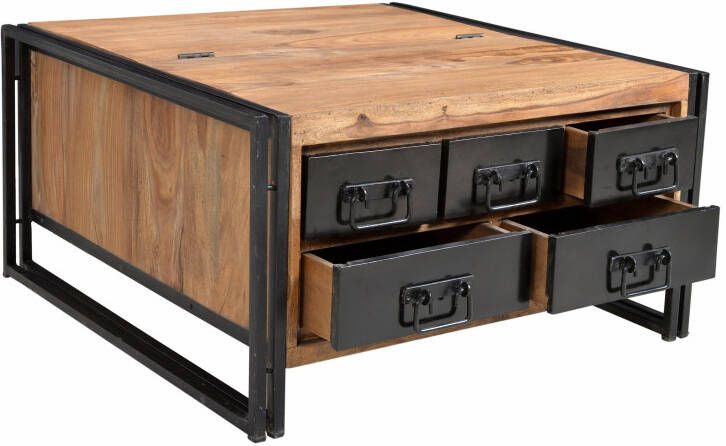 Artistiq Living Artistiq Salontafel Panama 90 x 90cm Bruin Vierkant