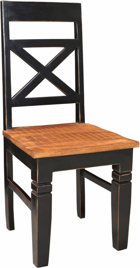 SIT Stoel met 4 poten Corsica Shabby chic vintage (set 2 stuks)