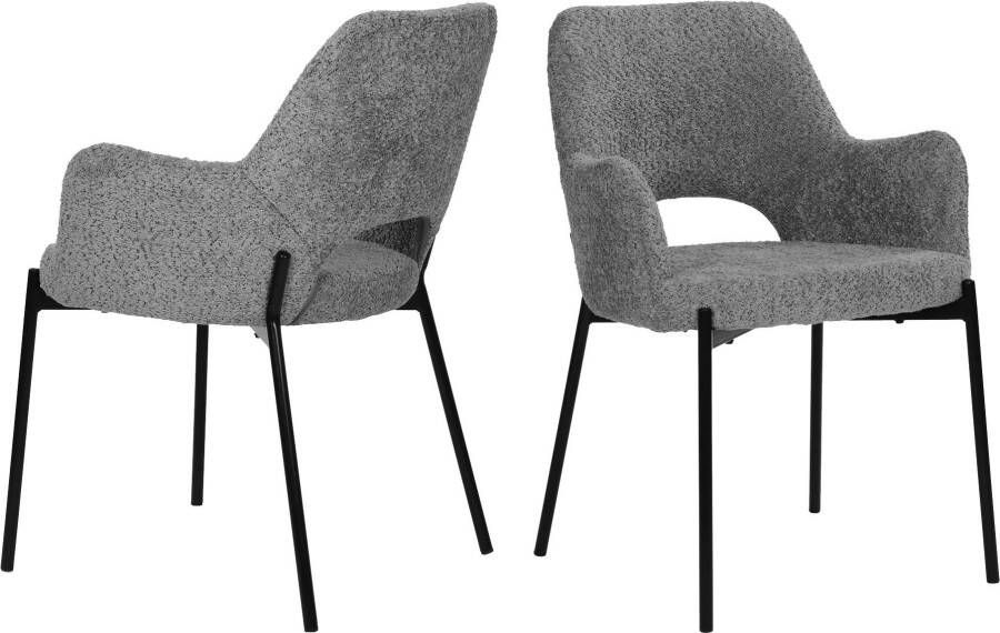 Artistiq Living Artistiq Eetkamerstoel Suzana Bouclé Grijs