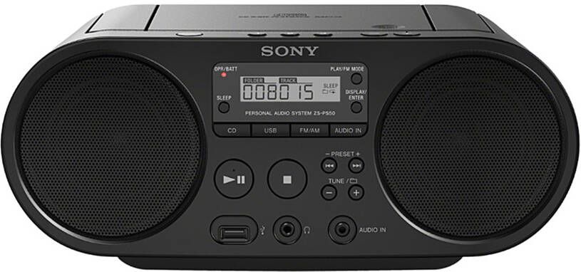 Sony Boombox ZS-PS50 Cd-speler front-USB MP-3