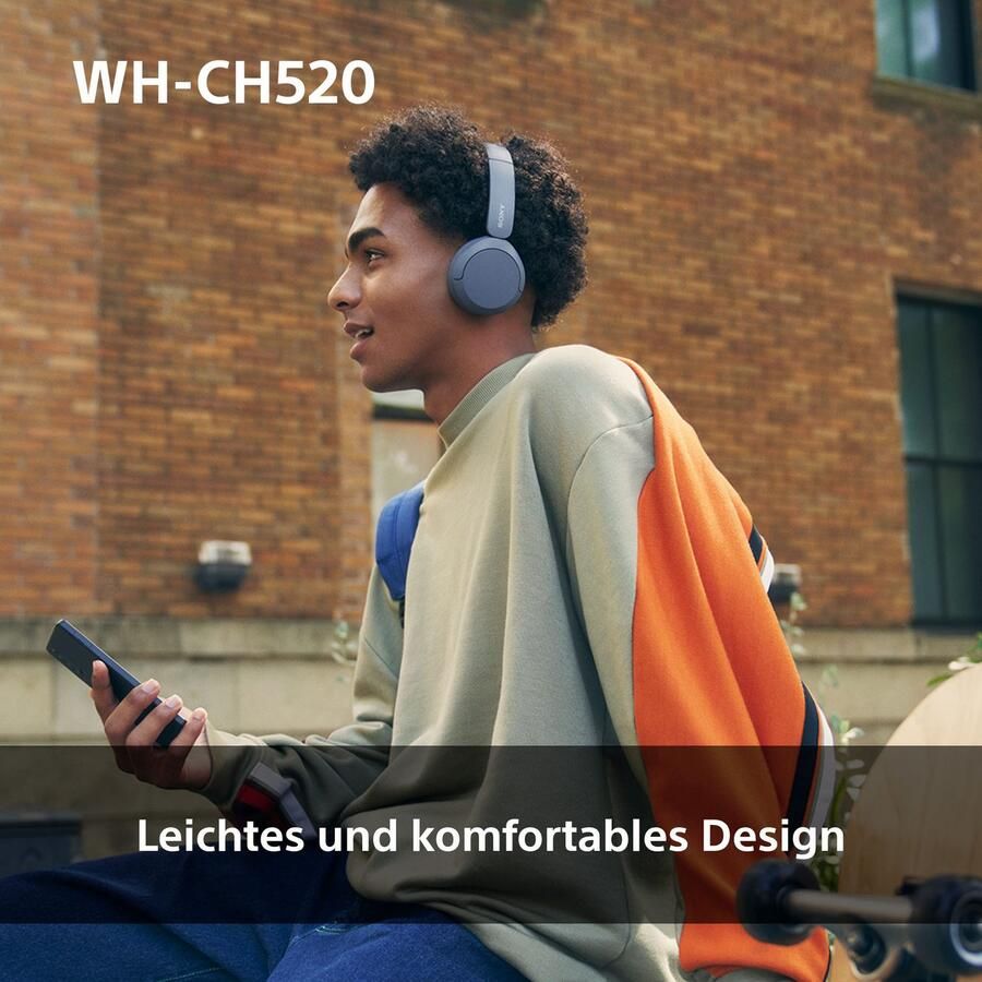 Sony Bluetooth-hoofdtelefoon WHCH520 200 uur max. accuduur (standby) - Foto 6