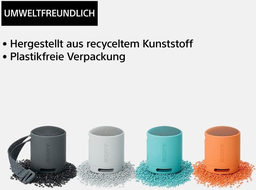 Sony Bluetooth luidspreker SRS-XB100 compacte luidspreker met 360°-geluidsspreiding - Foto 7