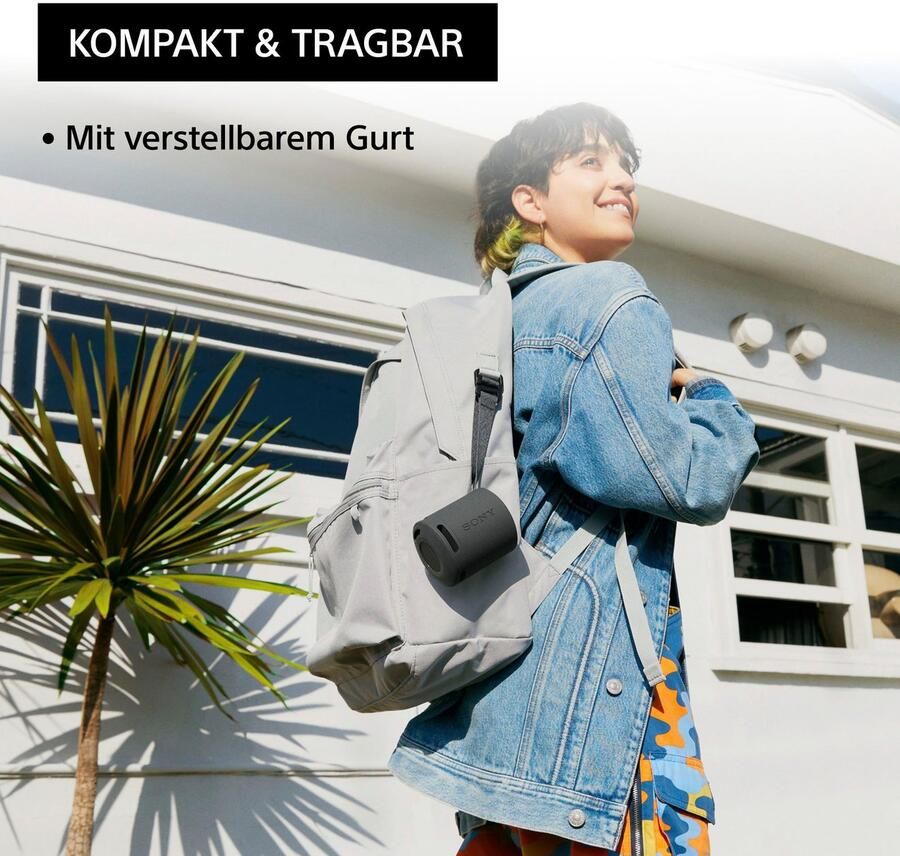 Sony Bluetooth luidspreker SRS-XB100 compacte luidspreker met 360°-geluidsspreiding - Foto 5