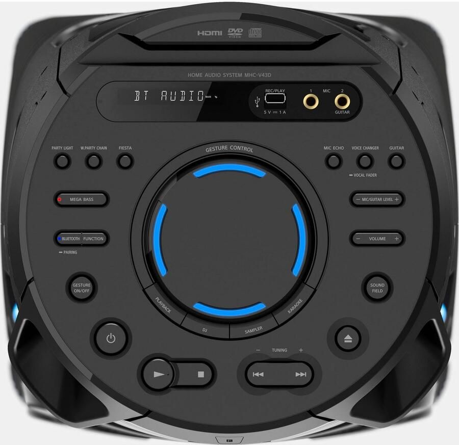 Sony MHC-V43D Bluetooth speaker Zwart